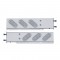(2/Bulk) Stainless Steel Rear Light Bar With Six 19 Red Led Oval Clear Lens Light With Visor - 3 3/4" Bolt Pattern