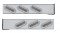 (2/Bulk) Stainless Steel 2 Pcs. Rear Light Bar W/ 6 Slanted 60 Led Oval Clear Lens Light W/ Bezel - 4 Hole Flange Mount