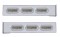 (2/Bulk) Stainless Steel 2 Pcs. Rear Light Bar W/ 6 Straight 60 Led Oval Clear Lens Light W/ Bezel - 4 Hole Flange Mount