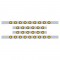 S.S. Kenworth60" Sleeper Light Panel With Thirty 9 Amber Led 2" Beehive Lt With Grommet - Amber Lens