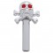(2/Card) Chrome Skull Door Knobs