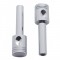 (2/Card) Chrome Piston Door Knob
