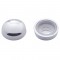 (10/Card) Chrome Plastic Snap-On Cap - Size 14/14 Screw