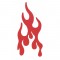 Rubber Peterbilt Replacement Flame Insert - Red