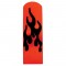 Anodized Red Aluminum Peterbilt Replacement Flame Pedal - Brake