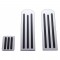 *Closeout* Billet Aluminum Peterbilt Pedal Set - Black Rubber