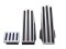 (3/Box) Brush Aluminum Kenworth Pedal Set W/ Rubber Insert - Black