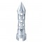 Chrome "Daytona" Spike Gearshift Knob With Mounting Adaptor - Vertical