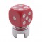 Red Dice Gearshift Knob With Mounting Adaptor