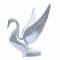 Chrome Hood Ornament - Swan