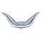 Chrome Hood Ornament - Bull Horn