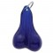 Plastic Medium Balls Novelty Key Chain - Blue