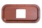 Hand Crafted Wood Peterbilt Shift Plate - 4 7/8" X 4 13/16" Opening