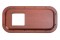 Hand Crafted Wood Peterbilt Shift Plate - 4 3/4" X 4 3/4" Opening