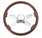 18" Four Chrome Spoke Steering Wheel - Kenworth 1997-01