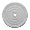 6" White Spiral & Concentric Sewed Muslin Wheel - 30 Ply. & 1/2" Arbor