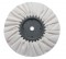 10" White Treated Airway Buff - 16 Ply, 5/8" & 1/2" Arbor