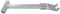 Chrome Ratchet Buckle Handle Extension