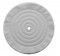 8" White Spiral & Concentric Sewed Muslin Wheel - 72 Ply. & 1/8" Arbor
