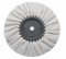 6" White Treated Airway Buff - 12 Ply, 3/4" Arbor