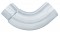 Chrome 90 Angled Expended Elbow, 7" O.Dia., 5" O.Dia. - 16" X 16" Diameter