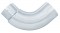 Chrome 90 Angled Expended Elbow, 7" O.Dia., 5" O.Dia. - 24" X 24" Diameter