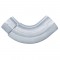 Chrome 90 Angled Expended Elbow, 6" O.Dia., 5" I.Dia. - 13" X 13" Diameter