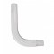 Chrome Exhaust Elbow Replacement, 90 Angled, Reducing 6"-5" O.Dia., 35 1/2" X 24 1/2"