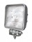 Universal, White Square Work Light, Clear Lens, Chrome Housing, (5 Diodes), 500 Lumens