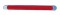 Chrome Auxiliary Stop, Turn & Tail LED Light Strip, Red, (12 Diodes)